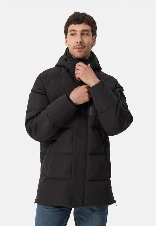 Cash-Mere Daunenparka Mantel mit Kapuze und Kaschmirfutter (S)
