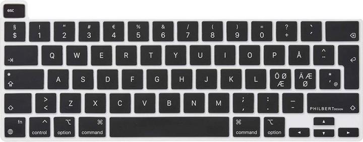 Produktbild Philbert Design KB Cover MacBook 13-16’’/13" Pro 2022, Black (Nordic)