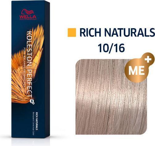 Actual product image Wella Koleston Perfect Me+ Rich Naturals (10/16 light-blonde ash-violet)