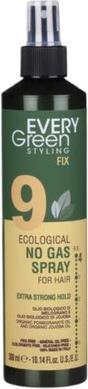 Evergreen EVERY GREEN Eco Hairspray No Gas Strong Hold ekologiczny lakier do włosów mocno utrwalający fryzurę (300 ml)