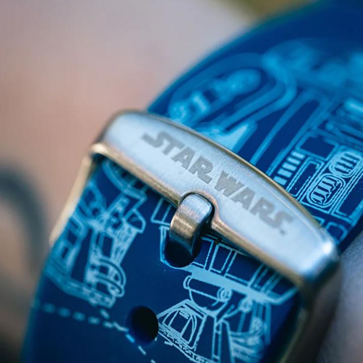 Immagine prodotto Moby Fox Bracciale Smartwatch Star Wars R2-D2 Blueprints 22 mm (22 mm, Acciaio inossidabile, Silicone)