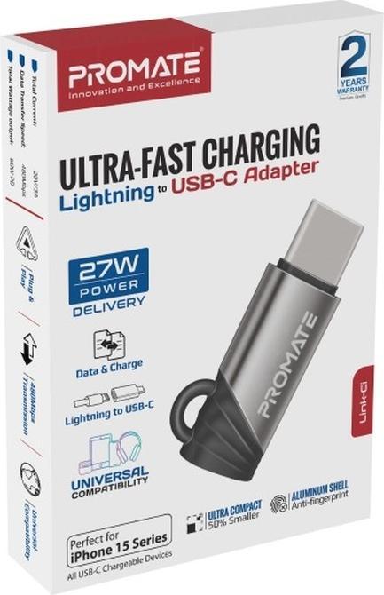Produktbild ProMate Link-Ci Lighnting-USB-C Adapter (USB Typ C, Lightning)