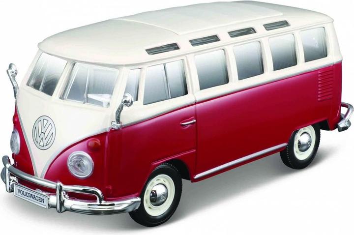 Actual product image Maisto Volkswagen Van Samba 1/24 scale model to assemble