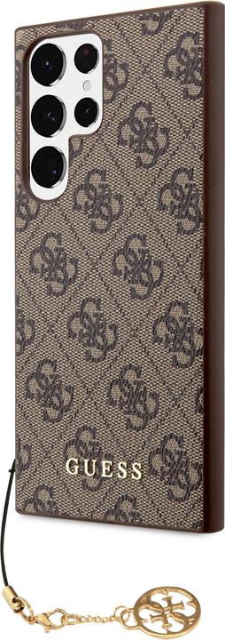 Actual product image Guess 4G Charms Case for Samsung Galaxy S24 Ultra - brown (Samsung Galaxy S24 Ultra)