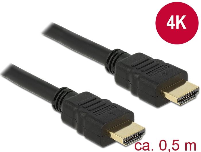 Image du produit Delock HDMI (Typ A) — HDMI (Typ A) (0.50 m, HDMI)