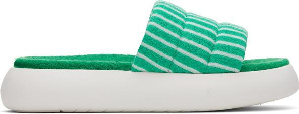 Toms W's Mallow Slide Striped Terry (37.5)
