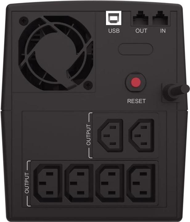 Image du produit Conceptronic ZEUS UPS 1500VA 900W Schuko IEC Start/LAN sw (1.50 VA, 900 W, Line-interactive Onduleur)