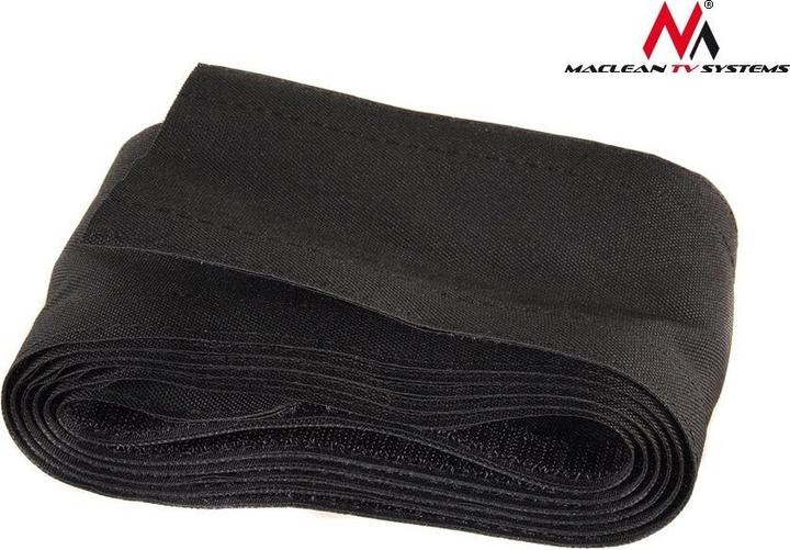 Immagine prodotto Maclean MCTV-677 - Protezione per cavi in tessuto flessibile con chiusura in velcro, 2 m, 105 mm, nero (Foro cavo, 100 cm)