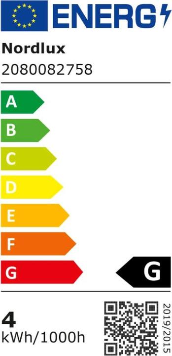 Energy Label Nordlux LED lamp Filament Deco Retro E27 dimmable 3,5W 1800K extra-warm white Gold 2080082758 (E27, 3.50 W, 120 lm, 1 x, G)