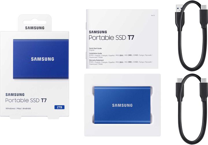 Immagine prodotto Samsung Portable T7 Blue (2000 GB)