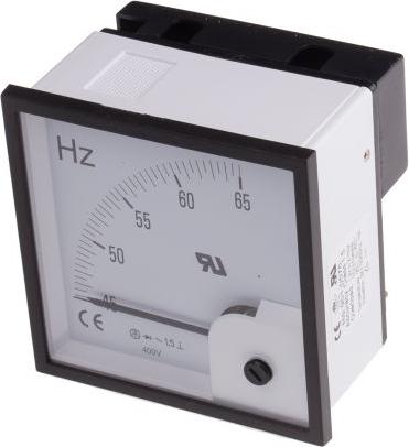 Actual product image Rs Pro Frequency Meter 96x96 90 deg scale 400V