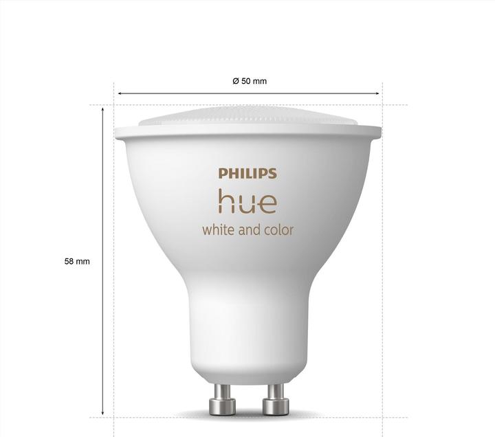 Produktbild Philips Hue White & Color Ambiance Starterset (GU10, 5.70 W, 350 lm, 3 x, G)