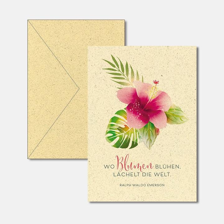 Produktbild Motivkarte Blumen 17.5 x 12.2 cm, Papierformat: 17.5 (1 Stk.)