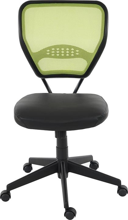 Produktbild Swisshandel24 Profi-Bürostuhl Seattle, Chefsessel Drehstuhl, 150kg belastbar, Kunstleder - grün ohne Armlehnen