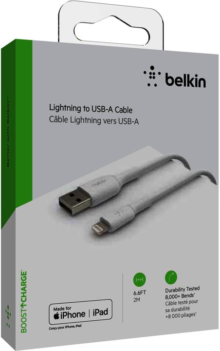 Actual product image Belkin USB charging cable Boost Charge USB-A - Lightning 2 m (2 m, USB 2.0)