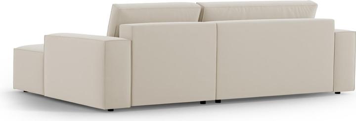 Actual product image Micadoni Velvet Right Corner Sofa With Bed Function And Box, "Jodie", 3 Seats, 246x151x86Made in Europe (Corner sofa)