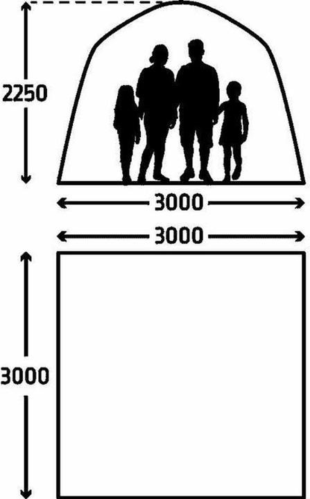 Produktbild Kampa AIR Shelter 300 (300 cm, 300 cm)