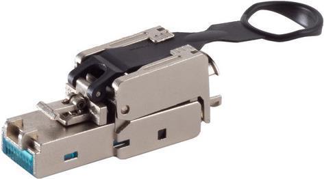 Actual product image Shiverpeaks ®-BASIC-S--network connector, cat. 6A Tool-less, RJ45 plug, tool-less, EasyPull, STP (STP, CAT6)