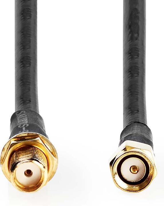 Image du produit Nedis Câble d'antenne - SMA mâle - SMA femelle - plaqué or - 50 Ohm - double blindage - 10.0 m - R (50 dB, Câble d'antenne)
