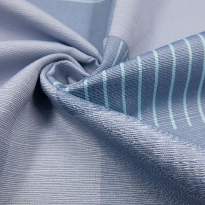 Image du produit Stoffrestposten Tissu pour rideaux opaque - bleu clair Modern Art - quantité minimale de vente : 1 mètre