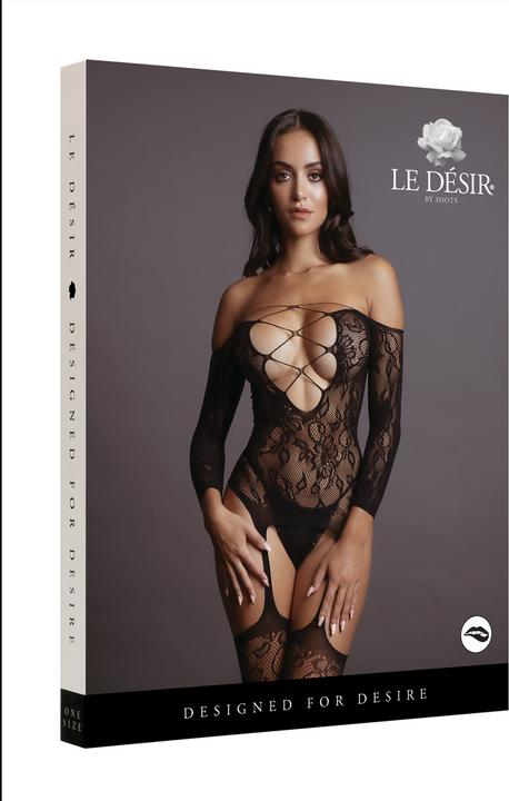 Image du produit Le Désir Bodystocking Criss Cross Neck (Taille unique)