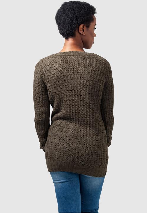 Actual product image Urban Classics Ladies Long Wideneck Sweater (S)