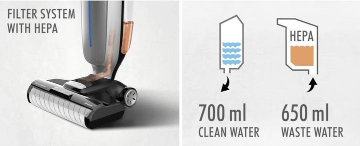 Actual product image Trisa Wet Clean Smart T0713 9507.1310 Cordless wet/dry vacuum cleaner