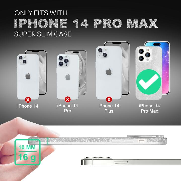 Immagine prodotto Nalia Copertina glitterata (Apple iPhone 14 Pro Max)