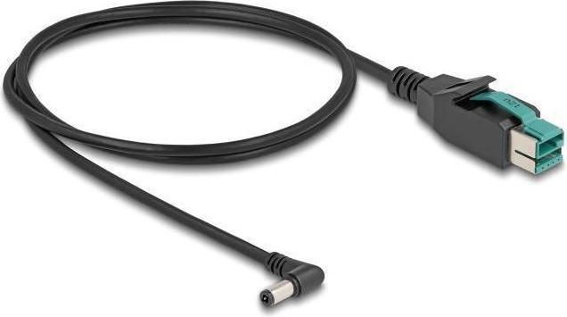 Produktbild Delock PoweredUSB Kabel Stecker 12 V zu DC 5,5 x 2,5 mm Stecker gewinkelt 1 m