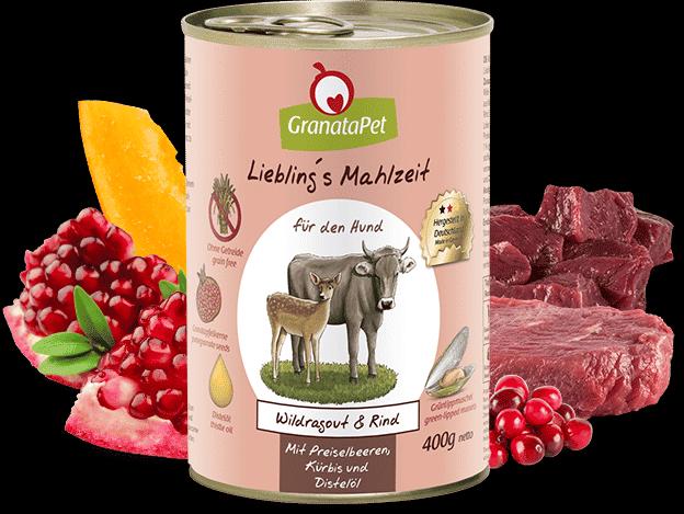 Immagine prodotto Granatapet Liebling's Mahlzeit Wildragout und Rind (Adulto, 1 pz., 800 g)