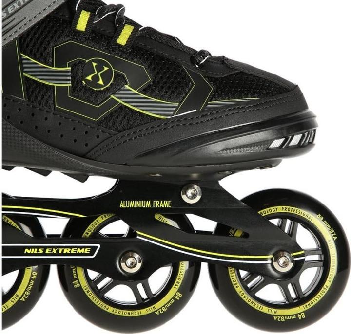 Actual product image Nils NA9157 Black-Yellow SIZE 43 INLINE SKATES (43)