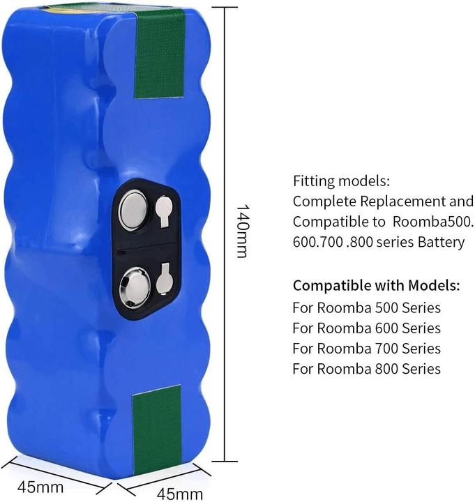 Actual product image Melasta 6400mAh Li-Ion replacement battery