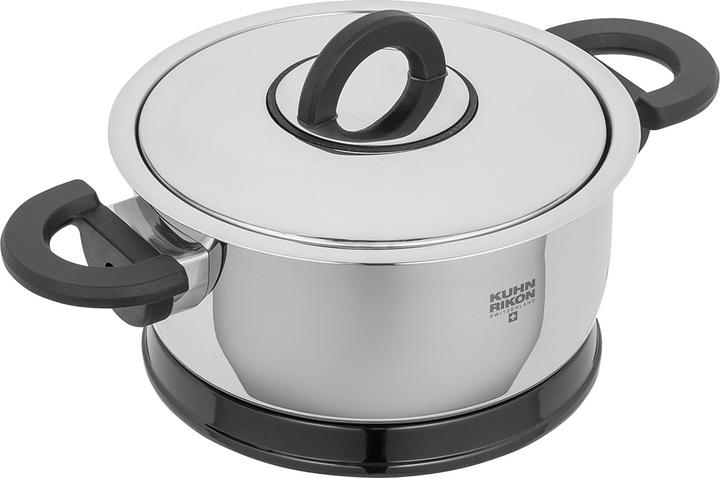 Image du produit Kuhn Rikon DUROTHERM® PRO Black Cocotte à servir 1.0 L · Ø 14 cm (14 cm, Cocotte + faitout, Acier inoxydable)