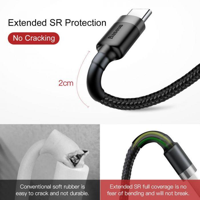 Produktbild Baseus Cafule USB A – USB-C (3 m, USB 2.0)