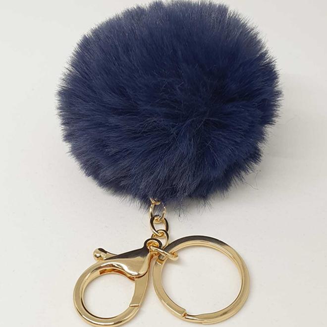 Actual product image MU Classic Pompom keychain