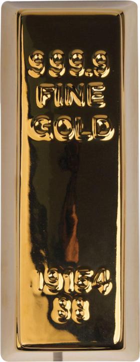 Produktbild Kikkerland Ceramic Gold Bar Coin Bank (PB17) (20 x 8 x 5 cm)