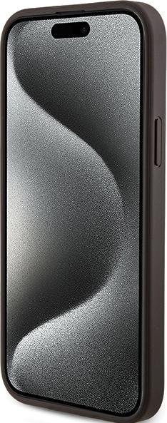 Immagine prodotto Guess GUHMP14SG4GFRW iPhone 14 / 15 / 13 6.1" brązowy/marrone custodia rigida 4G Collection in pelle (Apple iPhone 14)