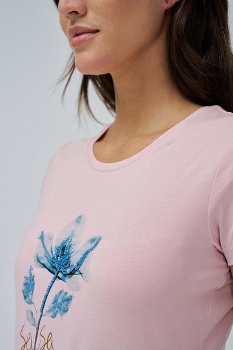 Image du produit Salsa Jeans T-Shirt Graphic Flower Print T-Shirt (L)
