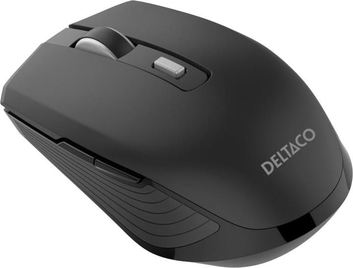 Actual product image Deltaco Silent Wireless USB-C Travel Mouse with USB-C Rece - Mus - 6 scarce - Sort (Wireless)