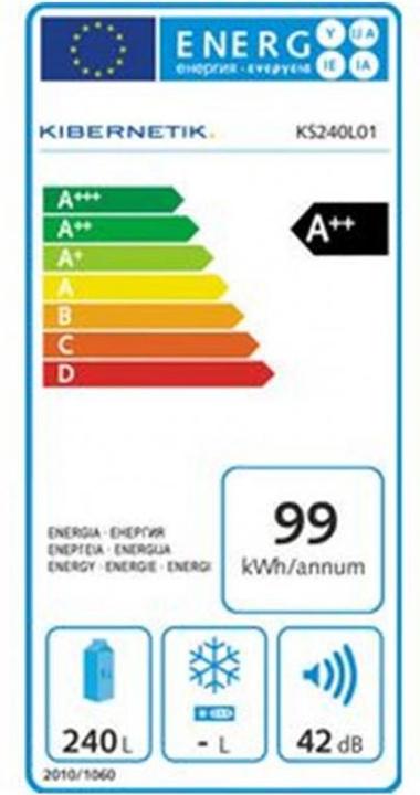 Label énergétique Kibernetik Ks240l01 (237 l)