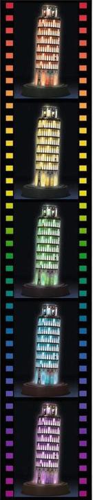 Actual product image Ravensburger 3D - Tower of Pisa Night Edition (216 pieces)
