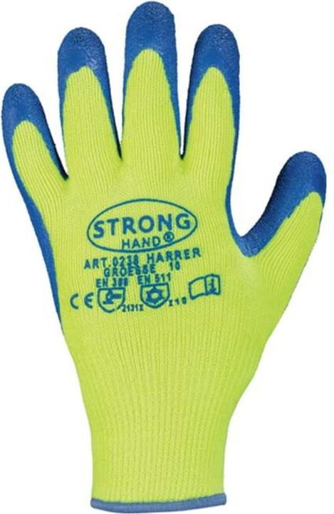 Produktbild Stronghand Handschuhe Harrer Grösse 10 gelb/blau EN 388, EN511 PSA-Kategorie II (10)