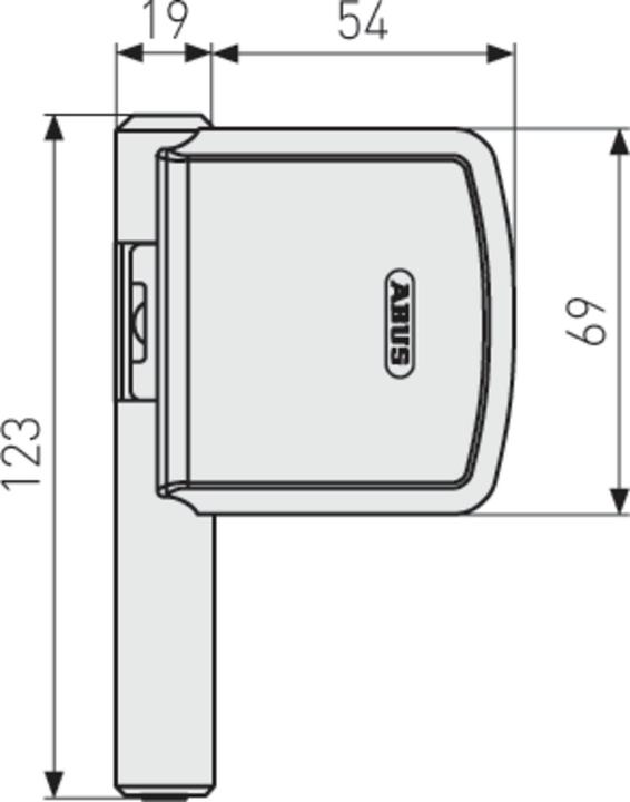 Image du produit Abus FAS101 B EK ABFS27952 Sécurité latérale des charnières