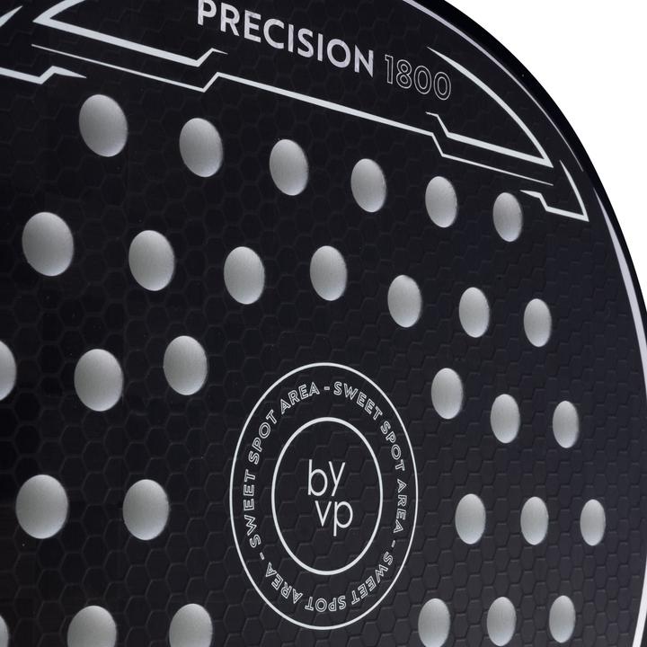 Immagine prodotto Luxtri Raquette Padel Precision 1800 Goutte d'eau 370g Fibre Carbone EVA Gris-blanc Jugador Sport