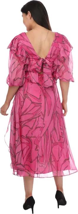 Actual product image Ted Baker Womens/Ladies Victoir Printed Ruffles Pinafore Dress (32 D)