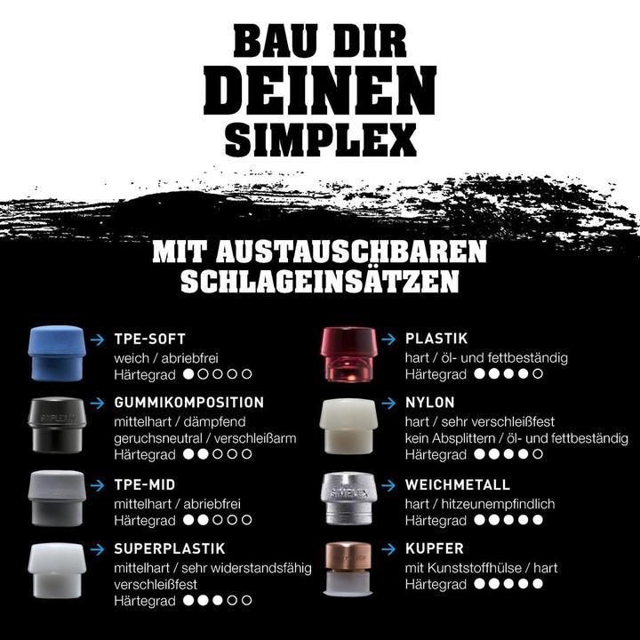 Produktbild Halder Aktionsbox Dreamteam Türen- & Fensterbau, SIMPLEX-Schonhammer 50:40, TPE-soft / TPE-mid und SECUR...