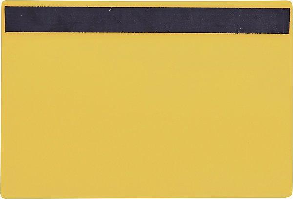 Produktbild Valdemar Krog Etikettentaschen, VE 50 Stk, mit Magnetstreifen, BxH 160x110 mm, DIN A6, gelb