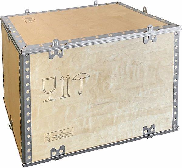 Immagine prodotto Durbiano srl Cassa pieghevole di legno, standard, lungh. x largh. x alt. 580 x 380 x 380 mm (58 x 40 x 40 cm, 1 x)