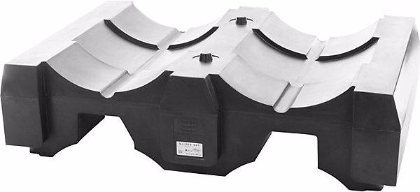 Produktbild Jonesco Fasspalette aus PE, für 2x200-l-Fässer, stapelbar, LxBxH 1375x940x390 mm