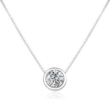 Produktbild Agato Silver necklace with clear zircon AGS1579/47-W